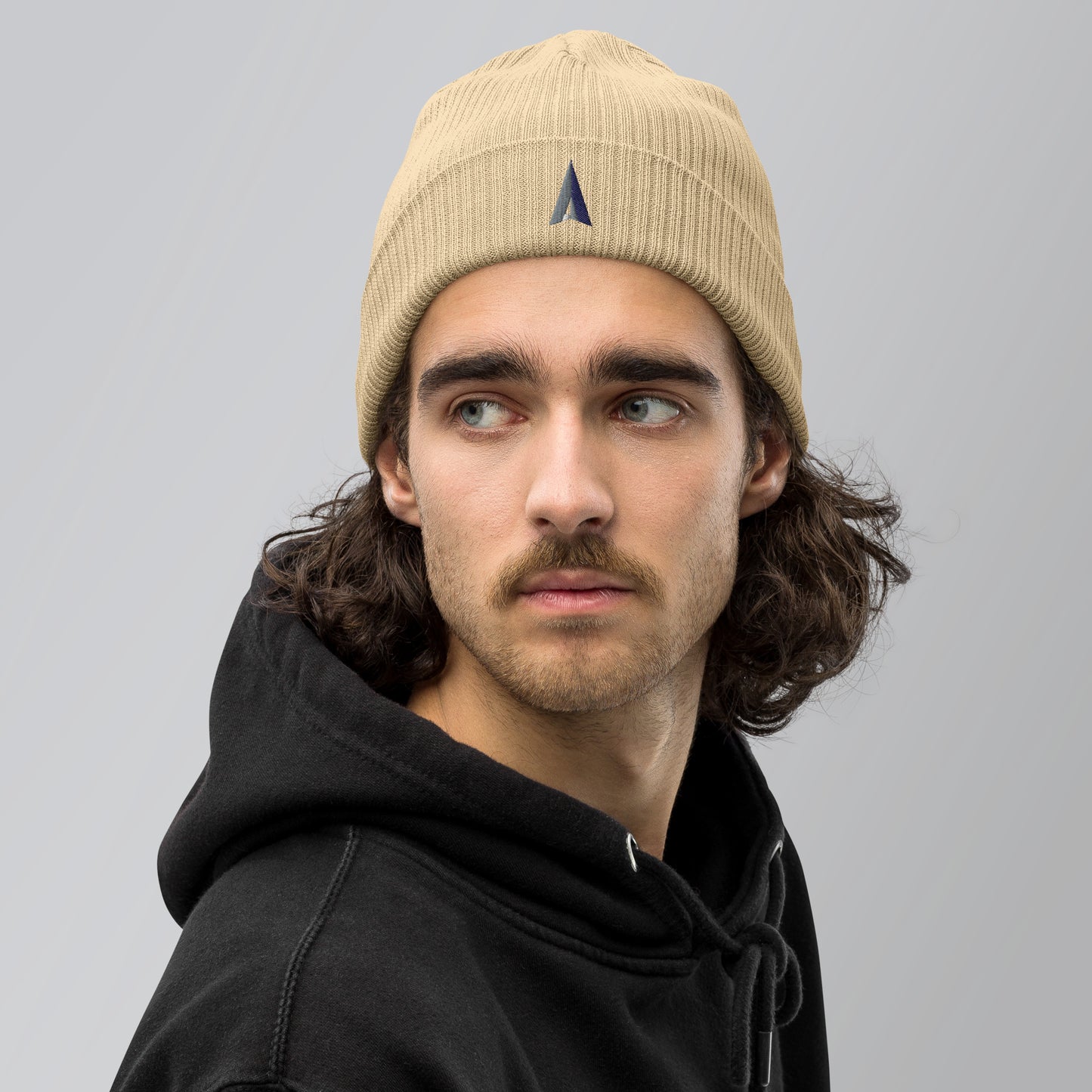 Organic ribbed beanie